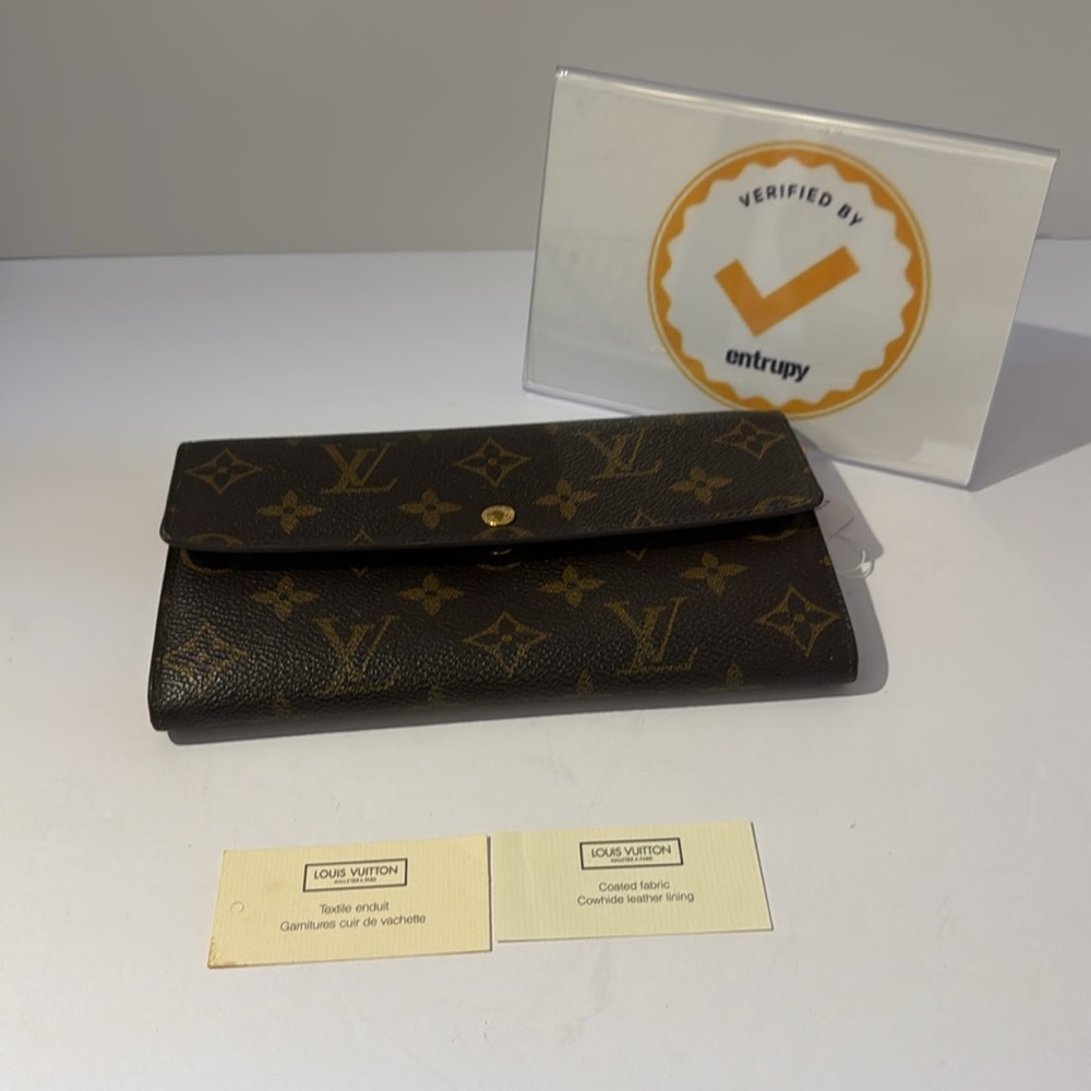 Louis Vuitton Sarah Brown Monogram Wallet w/Authenticity Certificate - Picture 5 of 9
